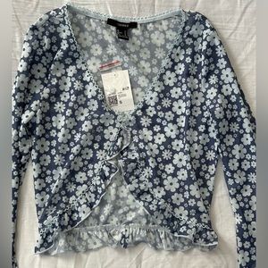 Forever 21 Mesh Cardigan Long Sleeve